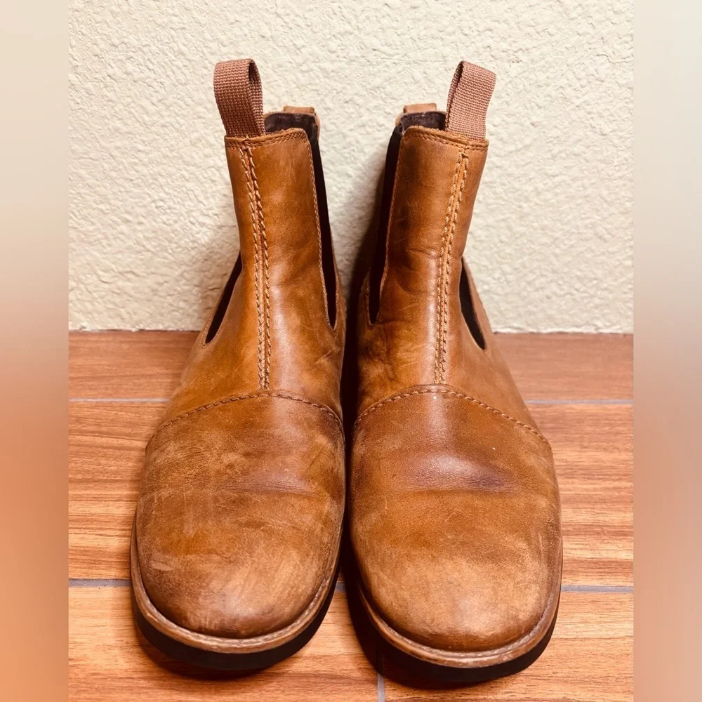 Timberland Men's Brown Lace Up Redwood Falls Chelsea Ankle Boot Size: 9.5